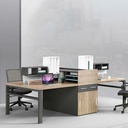 Cụm Bàn Làm Việc 4 Người Chân Sắt Chống Gỉ - BC106 2