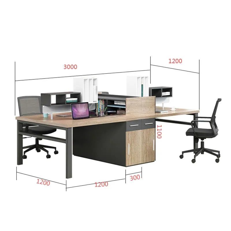 Cụm Bàn Làm Việc 2 Người Hộc Tủ Linh Hoạt - BC105 4