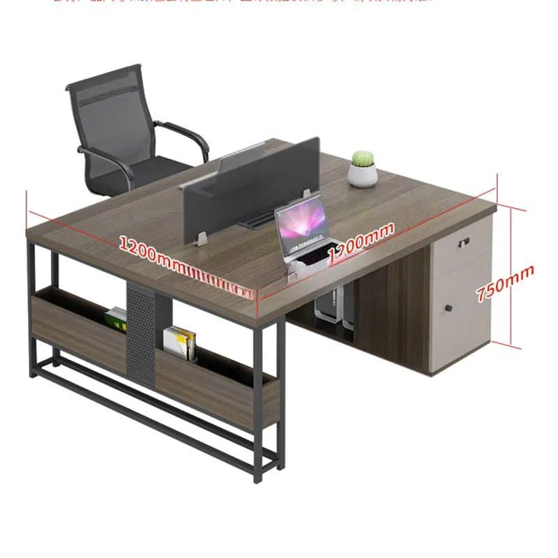Bàn Làm Việc 2 Người Thiết Kế Vách Lưới Tối Giản - BC104 3