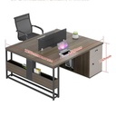 Bàn Làm Việc 2 Người Thiết Kế Vách Lưới Tối Giản - BC104 3