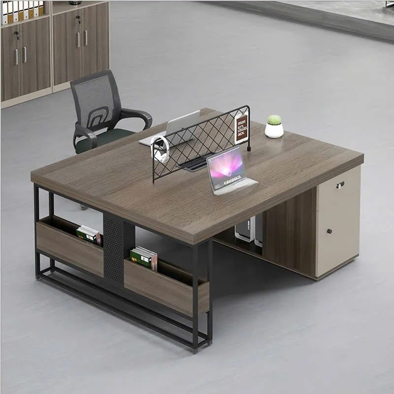 [BC1Q04] Bàn Làm Việc 2 Người Thiết Kế Vách Lưới Tối Giản - BC104
