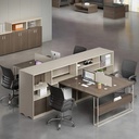 [BC103] Cụm Bàn Làm Việc 4 Người Liền Kệ Tủ Lưu Trữ - BC103