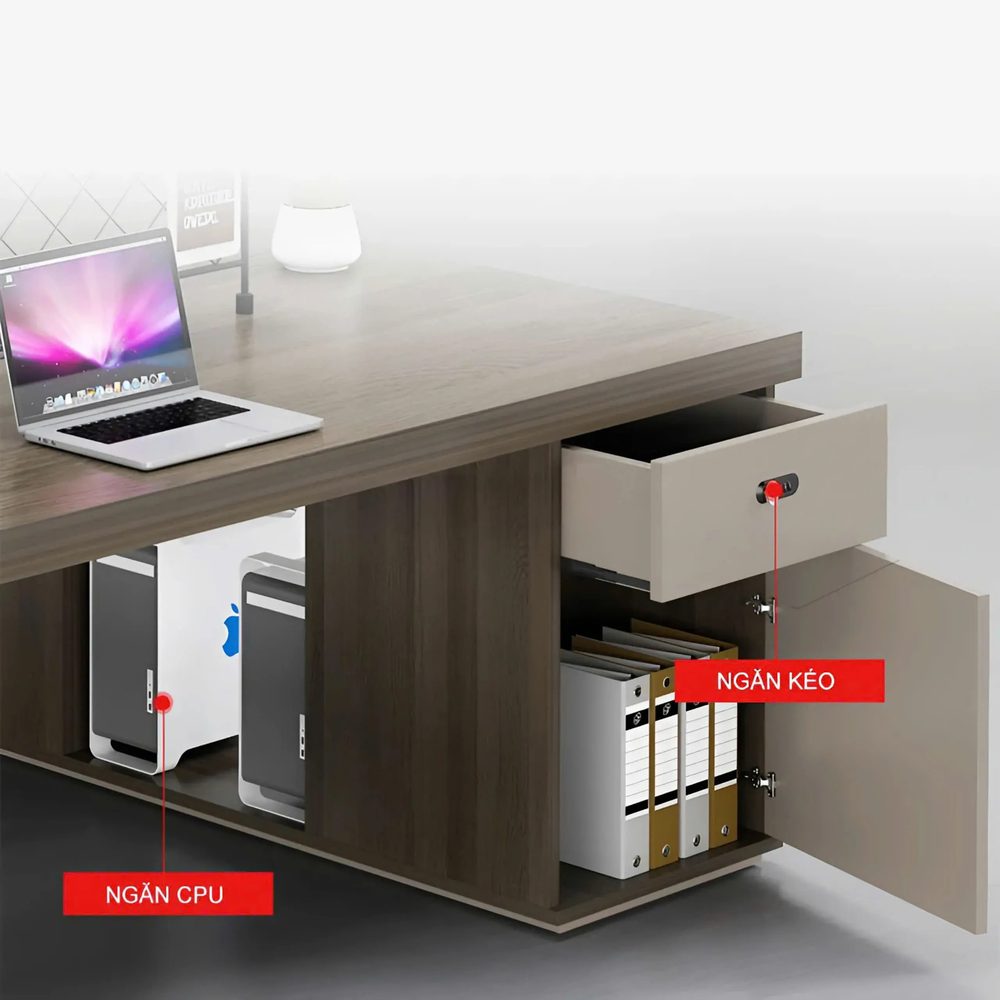 Cụm Bàn Làm Việc 2 Người Băng Dài Hiện Đại - BC121 2