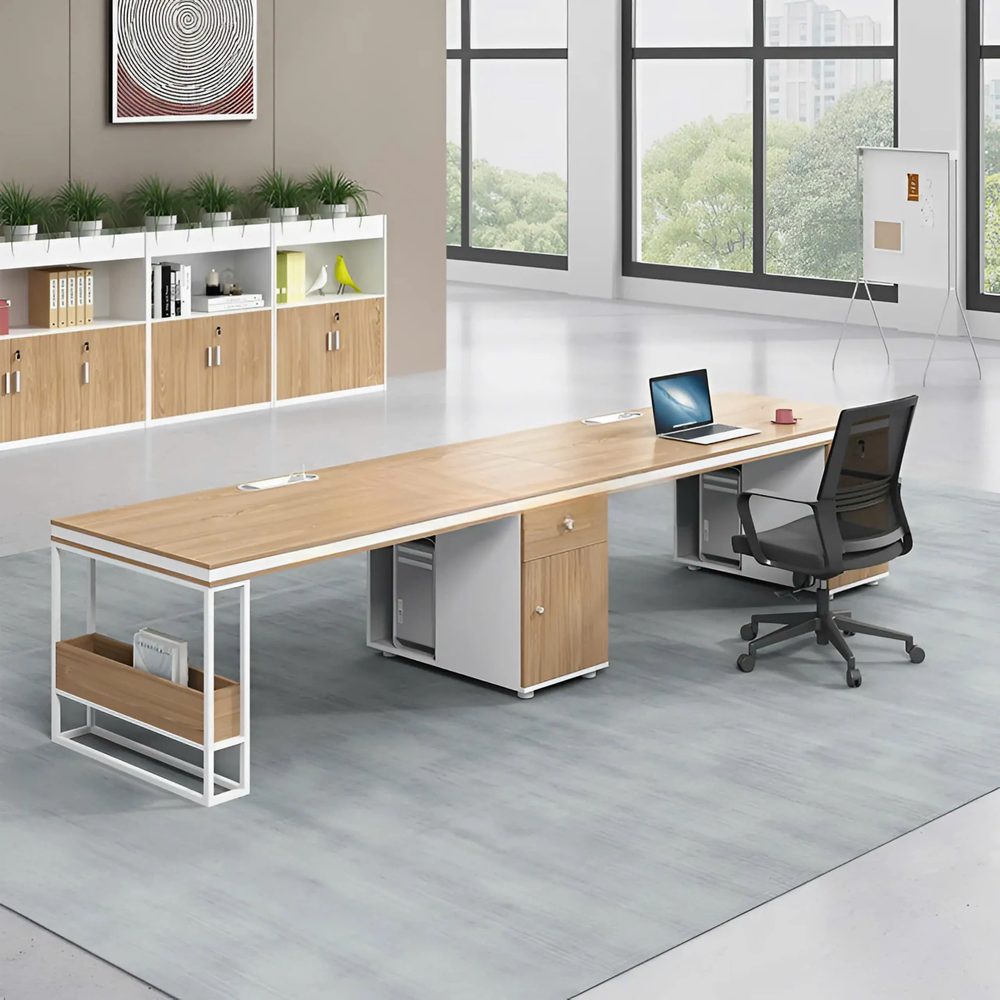 [BC121] Cụm Bàn Làm Việc 2 Người Băng Dài Hiện Đại - BC121