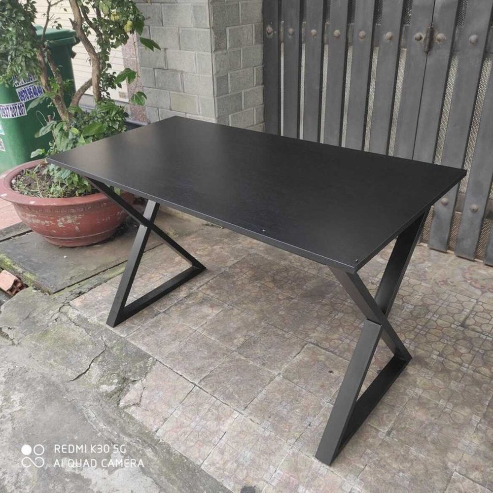 Bàn Văn Phòng Làm Việc Chân Sắt Chữ X - BLV6 3