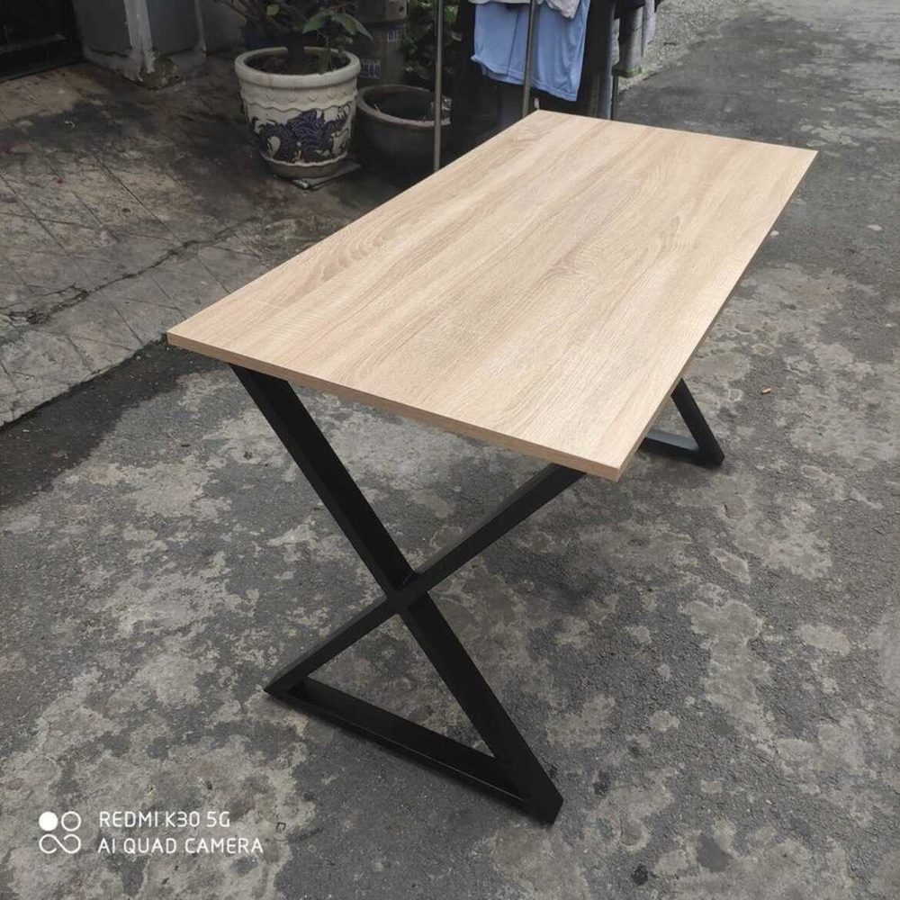 Bàn Văn Phòng Làm Việc Chân Sắt Chữ X - BLV6 5