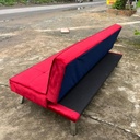 Ghế Sofa Bed Nhung Màu Đỏ Cao Cấp 2