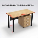 Bàn Văn Phòng Làm Việc Chân Sắt Chữ U- BLV24 5
