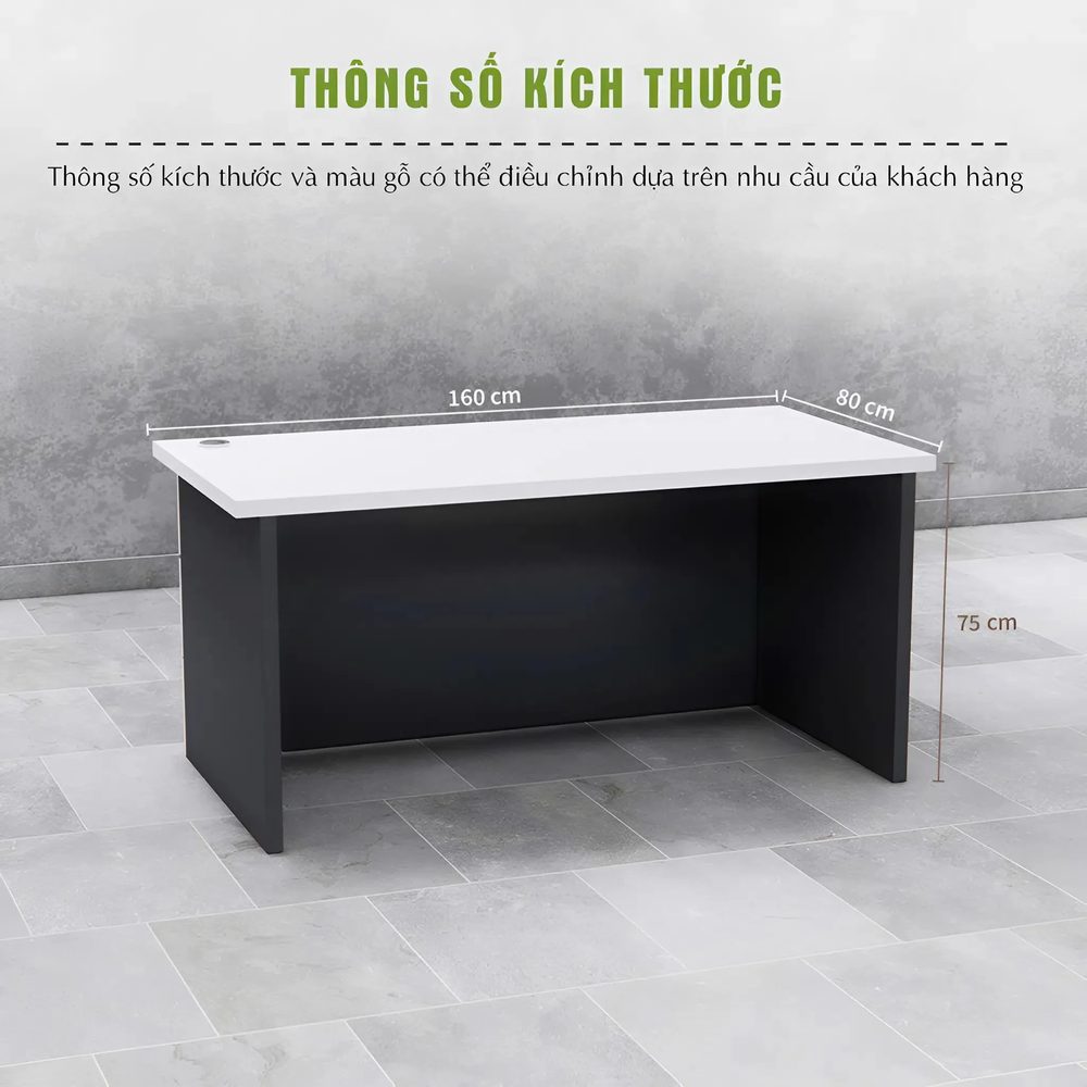 Bàn Giám Đốc Gỗ Sọc Ngang Hiện Đại Tối Giản - BGĐ118 2