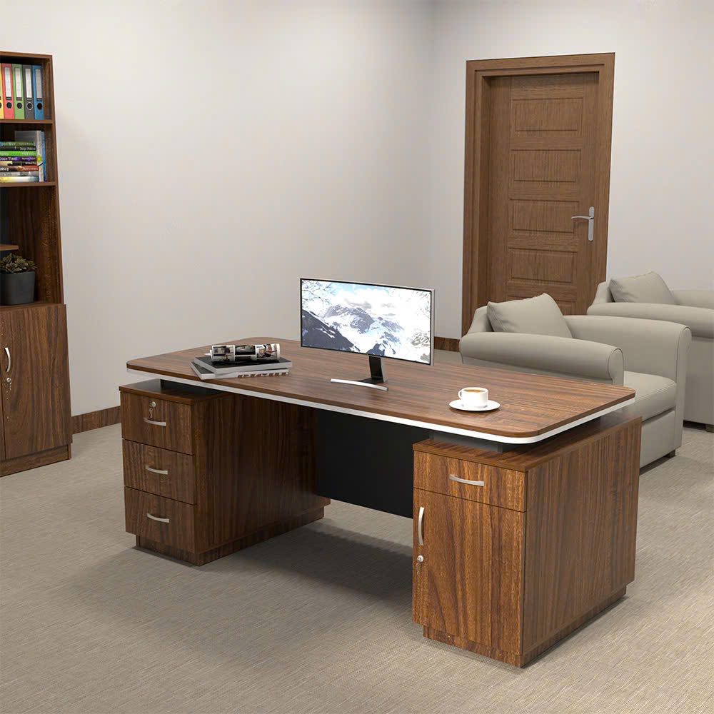 Bàn Giám Đốc Hiện Đại Yếm Sọc Đối Xứng - BGĐ116 2