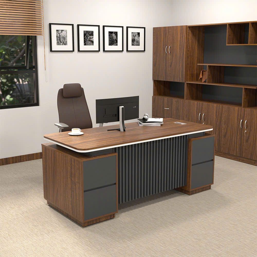 Bàn Giám Đốc Hiện Đại Yếm Sọc Đối Xứng - BGĐ116 4