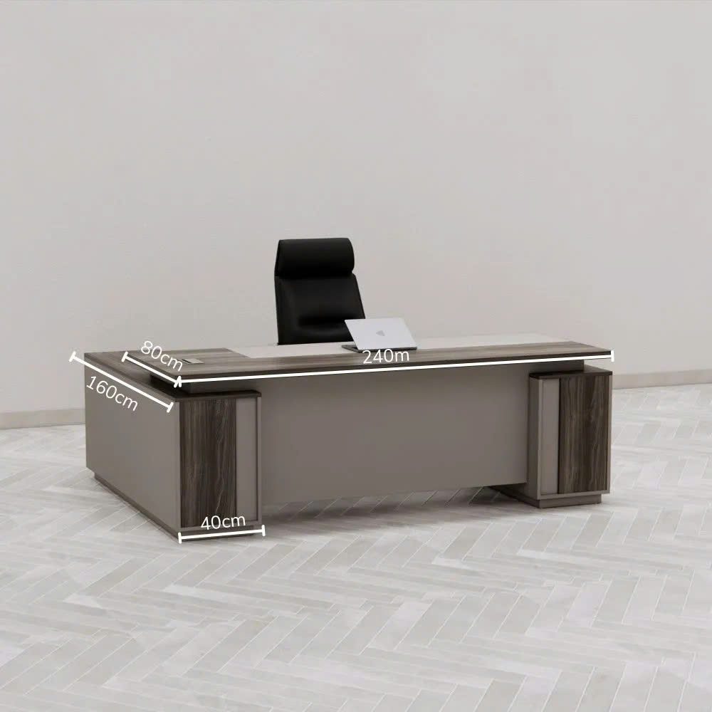 Bàn Giám Đốc Góc L Phối Màu Hiện Đại - BGĐ114 1