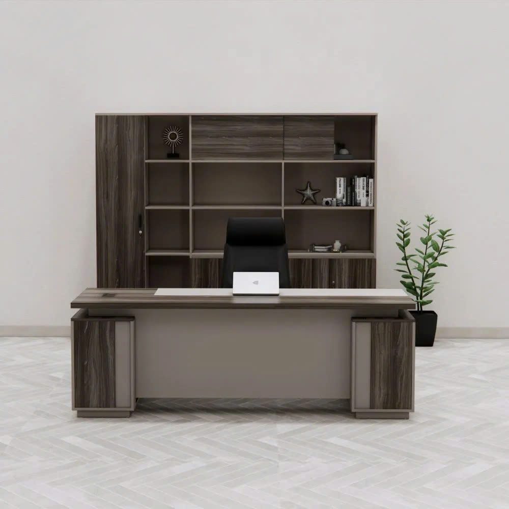 [BGĐ114] Bàn Giám Đốc Góc L Phối Màu Hiện Đại - BGĐ114
