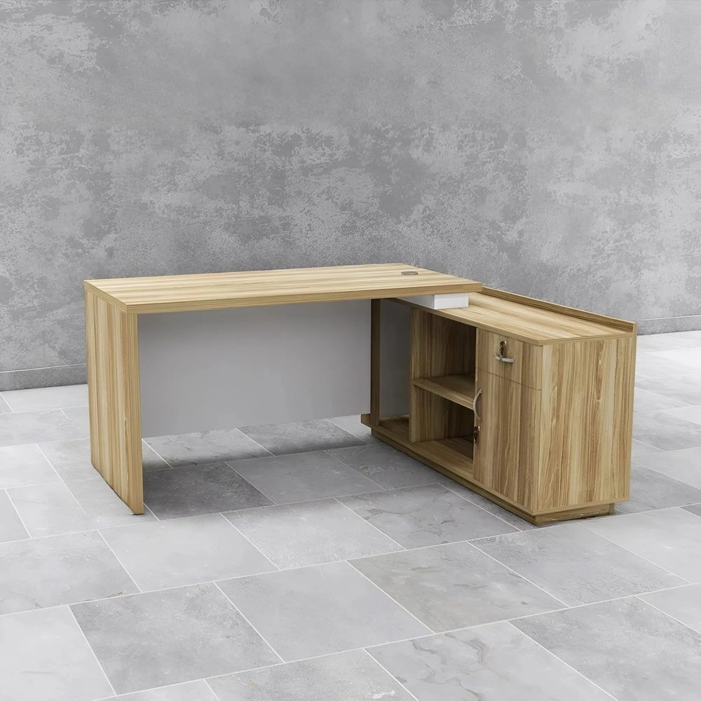 Bàn Giám Đốc Gỗ Sáng Họa Tiết Hình Khối - BGĐ111 1