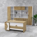 Bàn Giám Đốc Gỗ Sáng Họa Tiết Hình Khối - BGĐ111 2