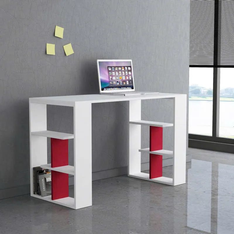 Bàn Làm Việc Gỗ Thiết Kế Tối Giản Kèm Kệ Lưu Trữ - BG59 1
