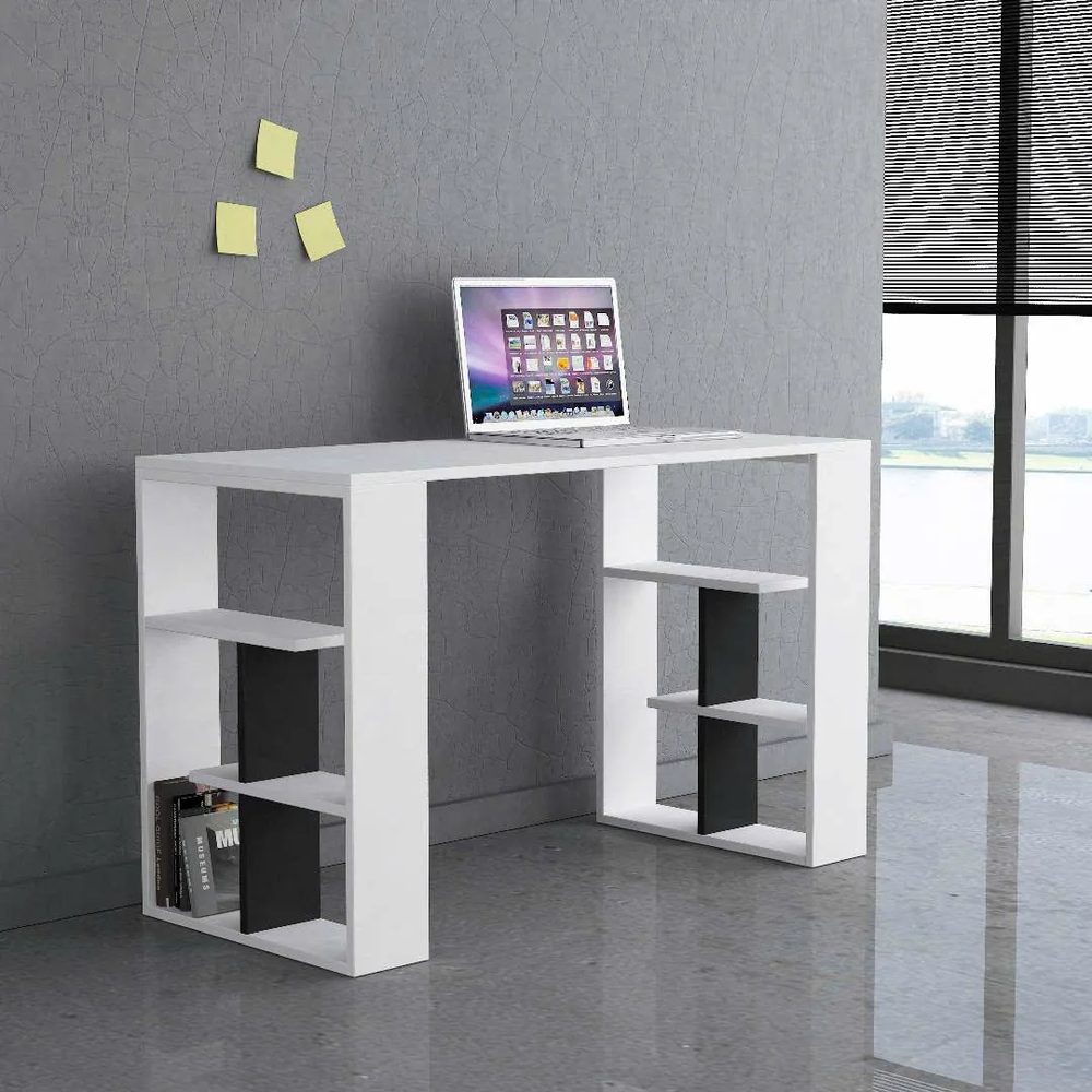 Bàn Làm Việc Gỗ Thiết Kế Tối Giản Kèm Kệ Lưu Trữ - BG59 2