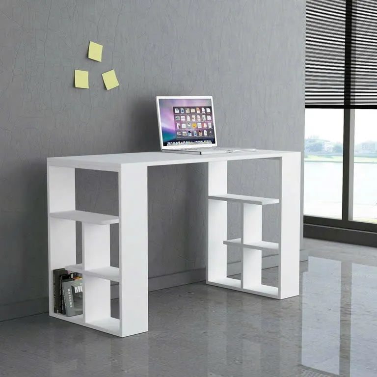 Bàn Làm Việc Gỗ Thiết Kế Tối Giản Kèm Kệ Lưu Trữ - BG59 3