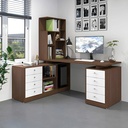 Bàn Làm Việc Góc L Kèm Giá Sách - BG57 1