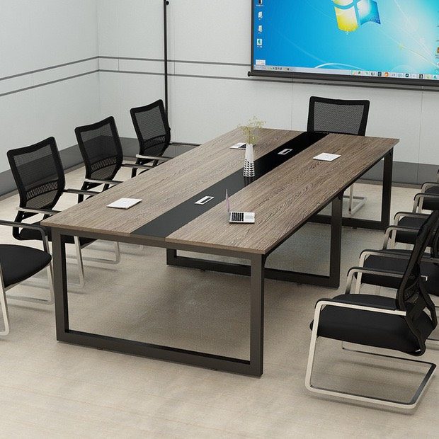 [TMBH10] Bàn Làm Việc Văn Phòng Mặt Gỗ 3m6 - BH22
