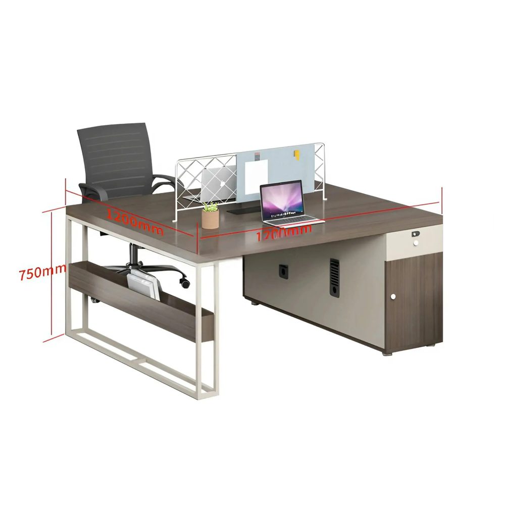 Cụm Bàn Làm Việc 2 Người Vách Lưới Đẹp - BC100 4