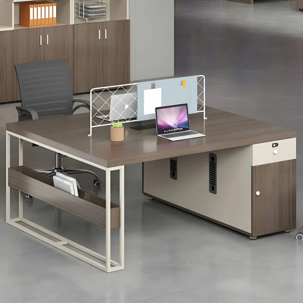 [BC100] Cụm Bàn Làm Việc 2 Người Vách Lưới Đẹp - BC100