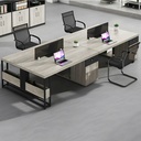 Cụm Bàn Làm Việc 4 Người Kèm Tủ Cá Nhân Tiện Dụng - BC98 2