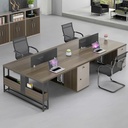 Cụm Bàn Làm Việc 4 Người Kèm Tủ Cá Nhân Tiện Dụng - BC98 4