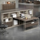 [BC93] Cụm Bàn Làm Việc 2 Người Thiết Kế Kệ Tủ Đa Chức Năng - BC93