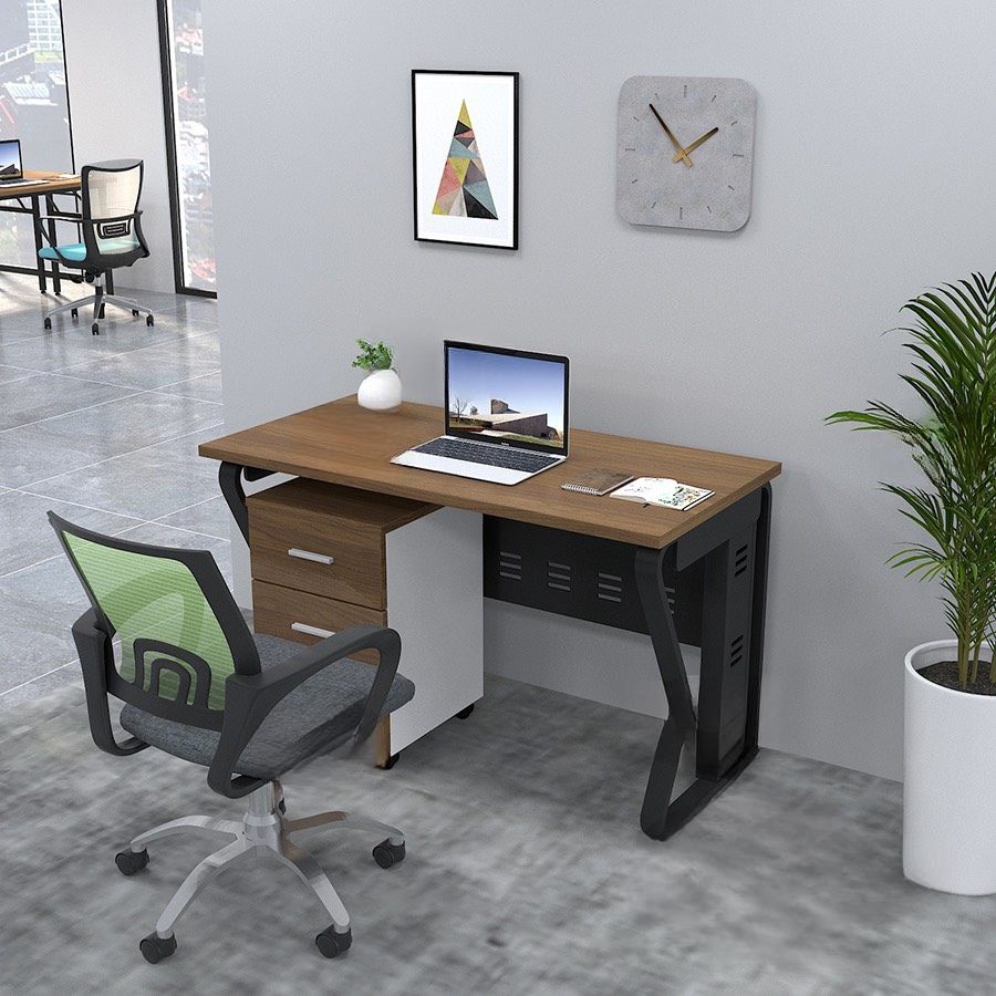 Bàn Văn Phòng Làm Việc K Uốn Yếm Che Lửng - BLV28 4