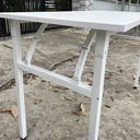 Bàn Làm Việc Văn Phòng Chân Gấp Khung Trắng - BLV12 2