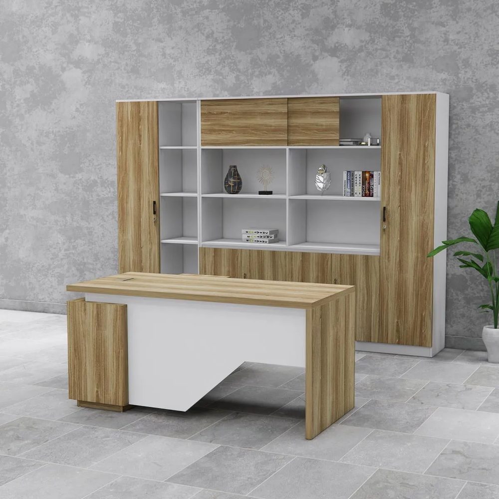 Bàn Giám Đốc Kiểu Dáng Đặc Biệt Vát Chéo - BGĐ107 1
