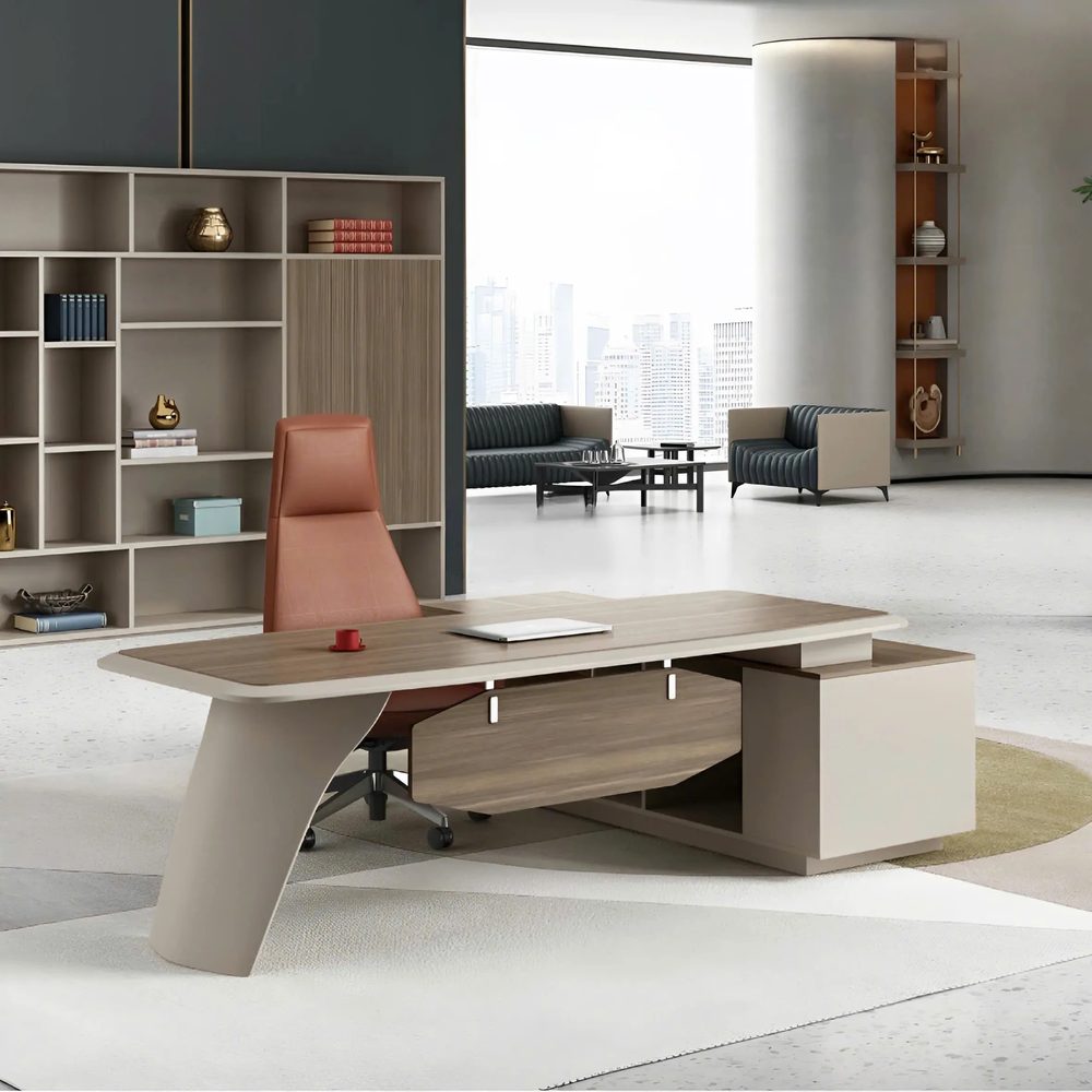 [BGĐ101] Bàn Giám Đốc Thiết Kế Chân Cong Hiện Đại - BGĐ101