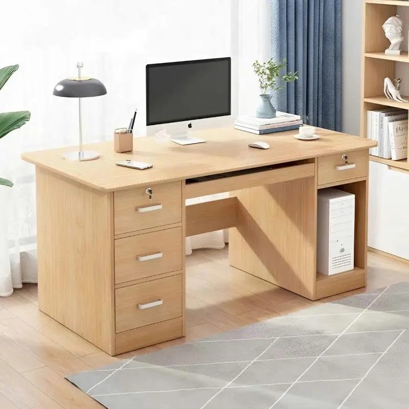 Bàn Làm Việc Gỗ Hai Tủ Nhiều Ngăn Kéo Cao Cấp - BG81 4
