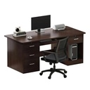 [BG81] Bàn Làm Việc Gỗ Hai Tủ Nhiều Ngăn Kéo Cao Cấp - BG81