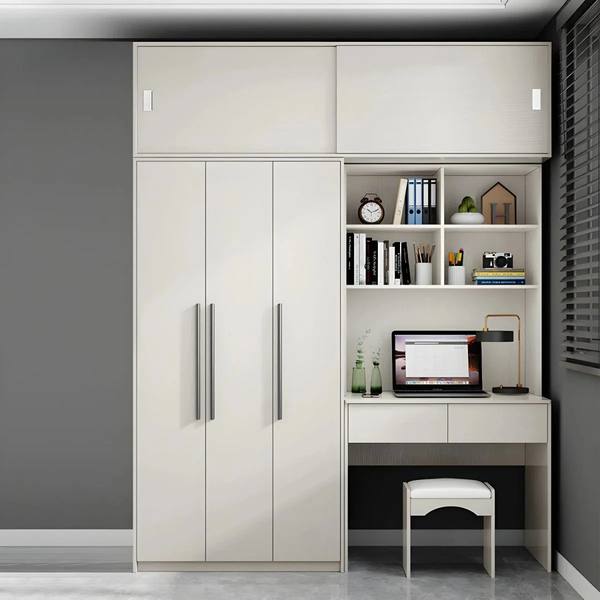 [TQA47] Tủ Quần Áo Kết Hợp Bàn Học Kệ Sách Tối Ưu Diện Tích – TQA47