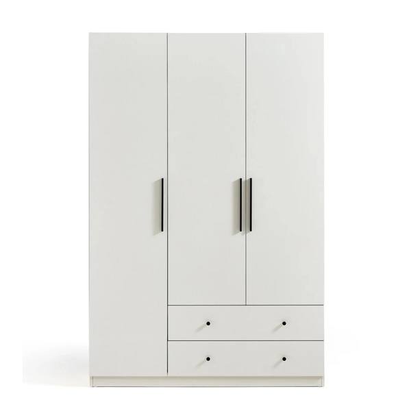 [TQA44] Tủ Quần Áo MDF 3 Cánh Kèm 2 Ngăn Kéo Tiện Lợi - TQA44