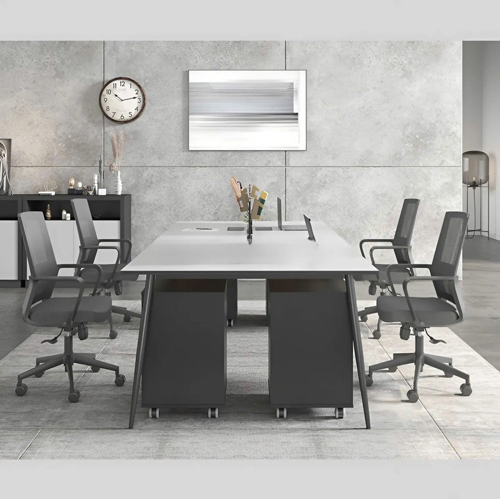Bàn Làm Việc 4 Người Chân Côn Chống Han Gỉ - BC86 2
