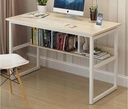 Bàn Làm Việc Chân Sắt Có Kệ Sách - BLV21 1