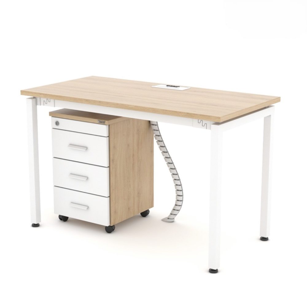 Bàn Làm Việc Chân Sắt Có Hộc - BLV22 2