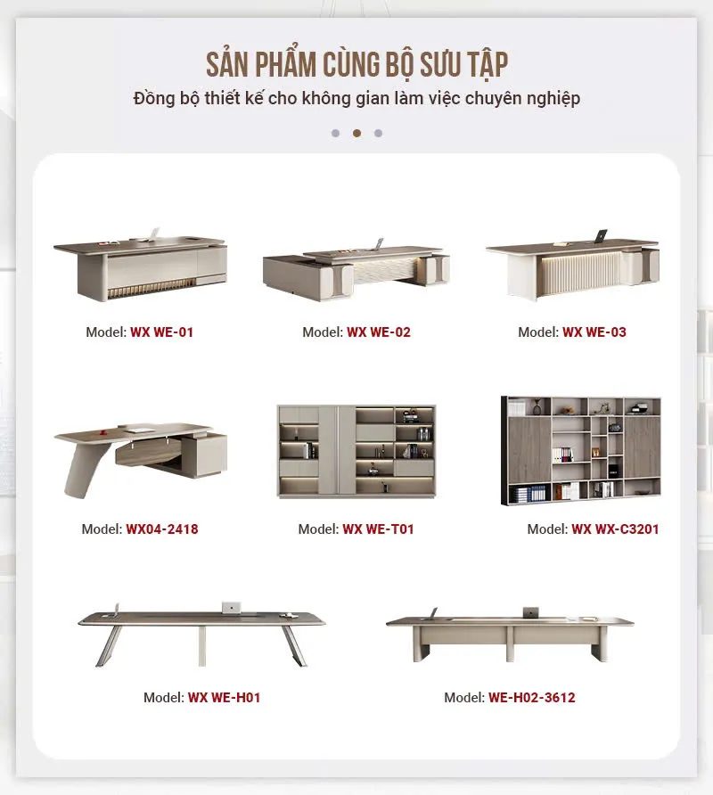 Bàn Giám Đốc Tối Giản Sang Trọng - BGĐ97 3