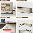 Bàn Làm Việc Giám Đốc Góc L Có Hộc - BGĐ93 5