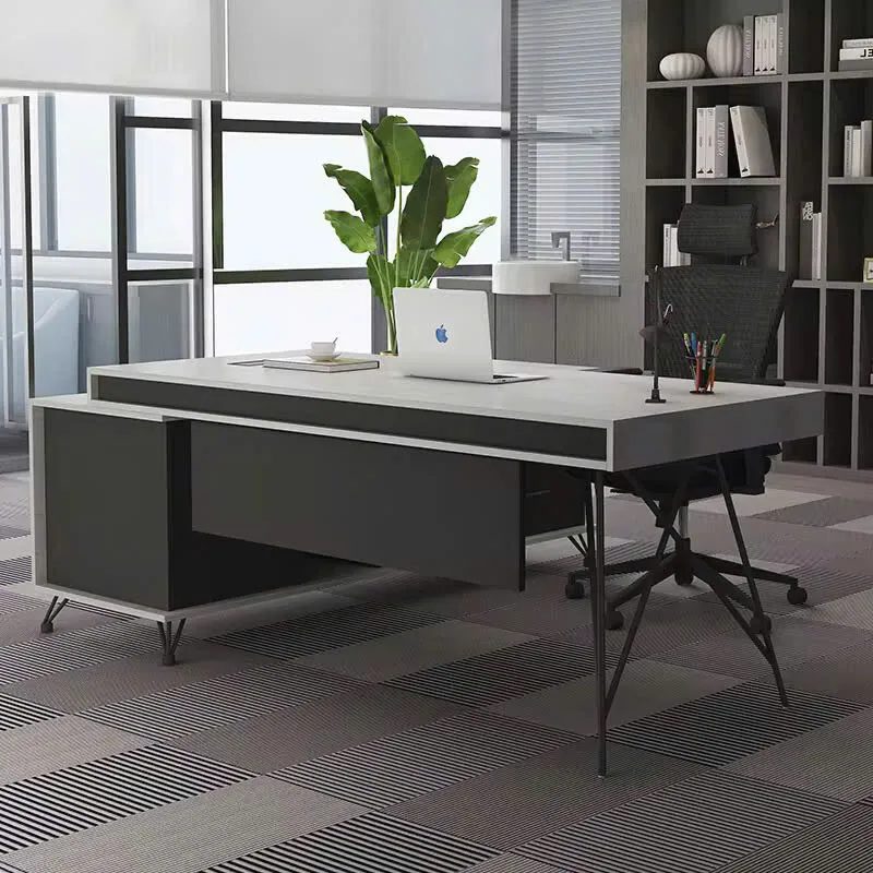 Bàn Giám Đốc Góc L Chân Côn Nhập Khẩu - BGĐ91 1