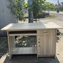 Bàn Làm Việc Gỗ Hộc Đầy Có Gác Chân - BG4 3