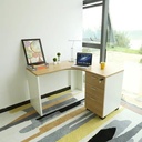 Bàn Làm Việc Văn Phòng Gỗ MDF Góc Chữ L - BG46 1
