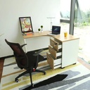 Bàn Làm Việc Văn Phòng Gỗ MDF Góc Chữ L - BG46 3