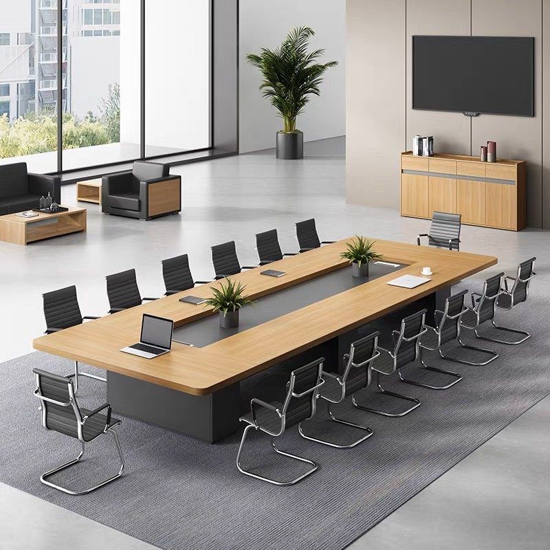 Bàn Họp Văn Phòng Hình Chữ Nhật Bo Viền 3m2 - BH45 3