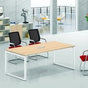 Bàn Họp Văn Phòng Gỗ Chân Sắt Vuông - BH46 5