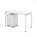 Bàn Làm Việc Văn Phòng Chân Sắt Chân Oval - BLV37 1
