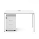 [BLV37] Bàn Làm Việc Văn Phòng Chân Sắt Chân Oval - BLV37